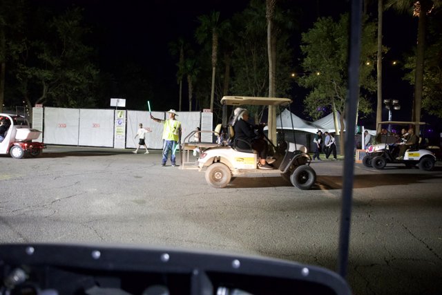 Night Moves at Coachella 2024: Golf Carts and Busy Paths
