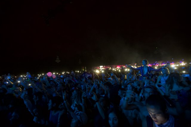 Lights and Phones at Coachella Concert