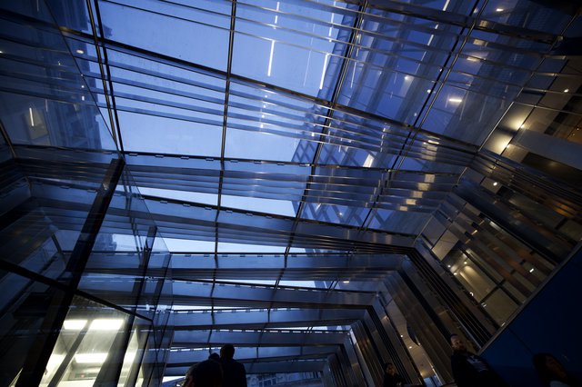 Modern Glass Atrium Architecture in London Building