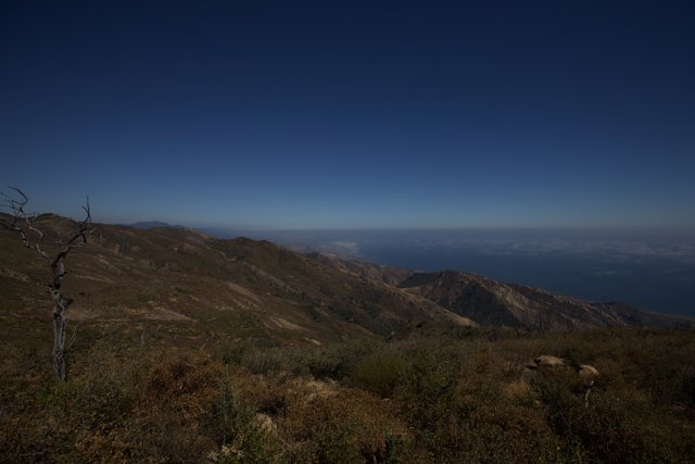 Majestic View of the Ocean and Mountains from Gaviota Peak