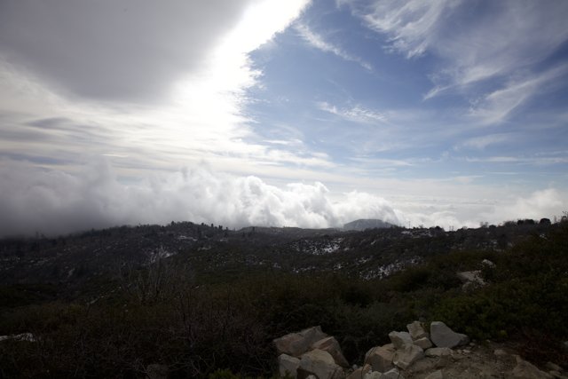 Clouds Atop the Mountain