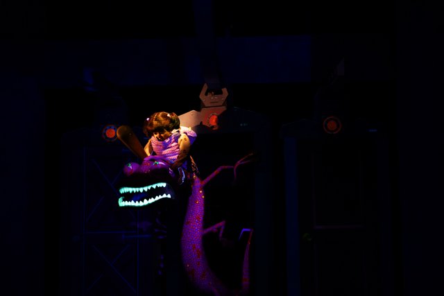 Magical Purple Dragon Performance