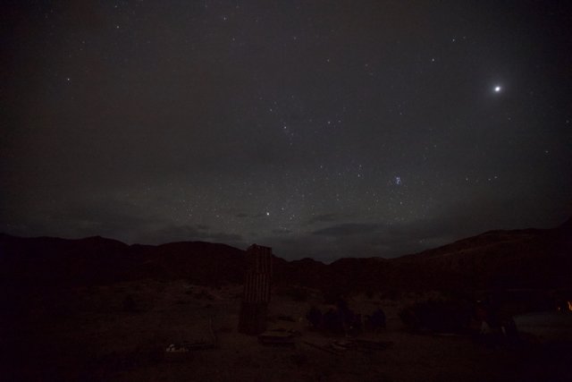 Starry Night Over the Desert Hills