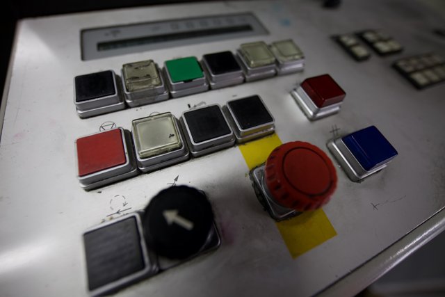 A Close-Up of A Complex Control Panel