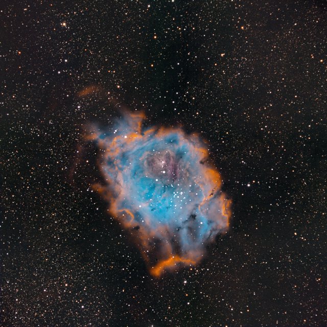 M8 Lagoon Nebula in SHO Narrowband Palette