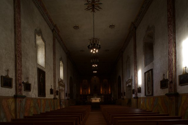The Majestic Interior of Santa Barbara Mission Church