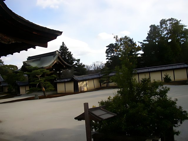 Serene Courtyard at Kyoto Imperial Palace