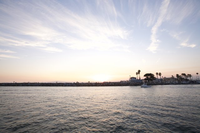 Serene Sunset Boat Ride