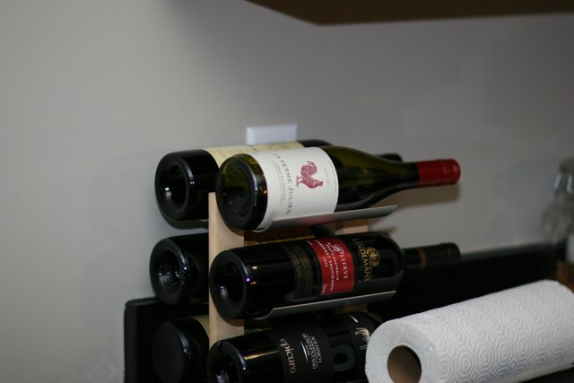 Wine Bottle on a Shelf