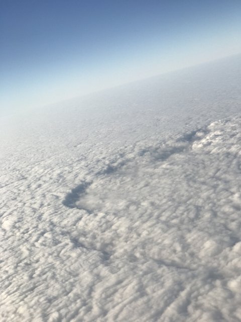 High above the clouds