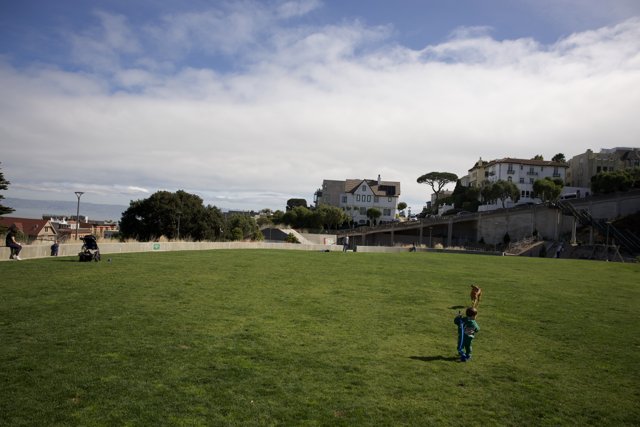 Joy Amid Nature: Kite Flying at Francisco Park