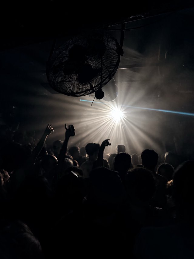 Explosive Light Burst at Underground London Club Night
