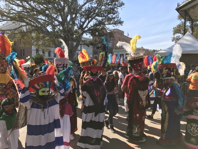 Colorful Parade of Performers
