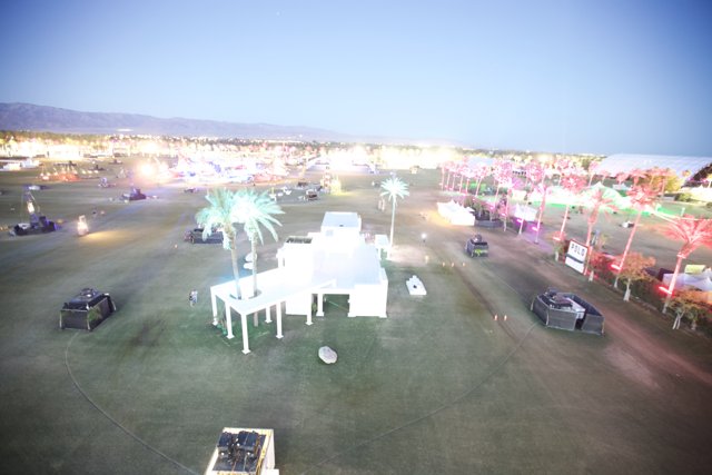 Nighttime Light Show at Coachella