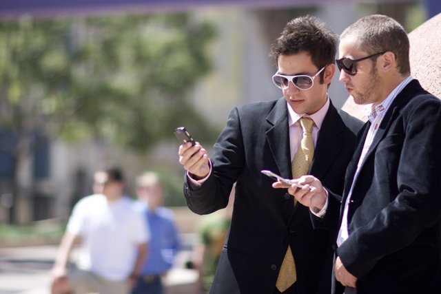 Businessmen on Phones