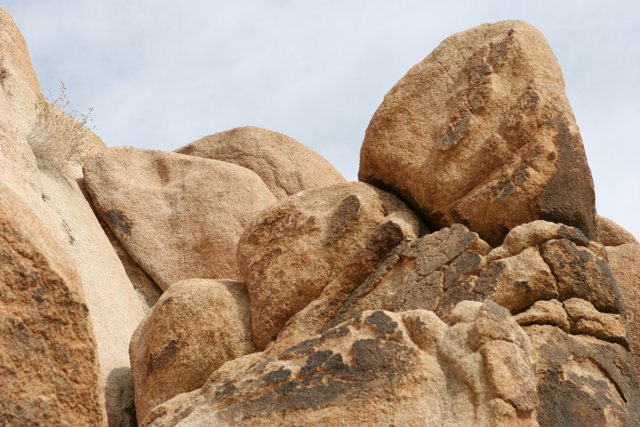 Monumental Rocks in the Desert