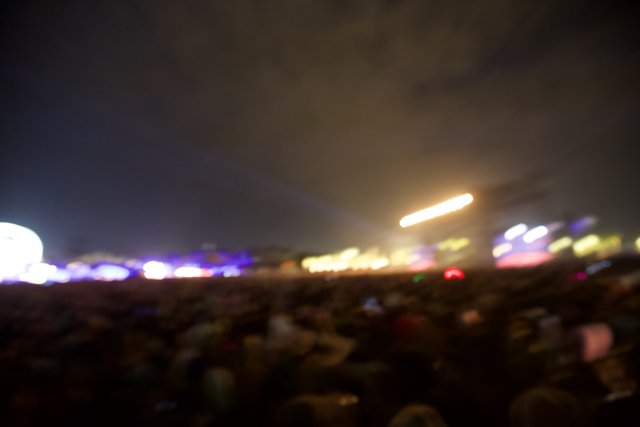 Blurry Night Crowd at Coachella