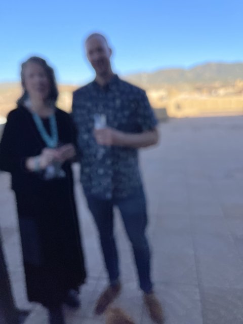 Blurry Portrait in Santa Fe