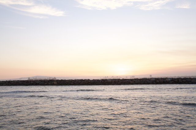 Serene Sunset by the Ocean