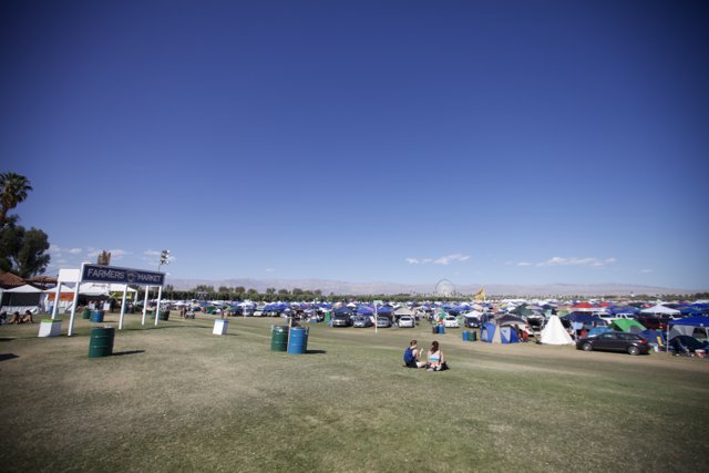 Camping in the Field at Coachella
