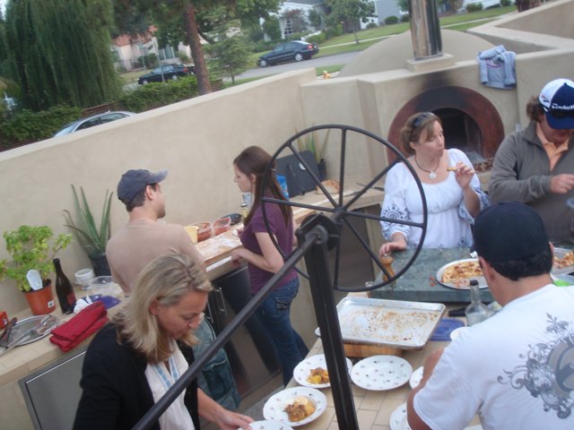 Pizza Party at the Outdoor Restaurant
