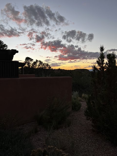 Sunset over the Backyard