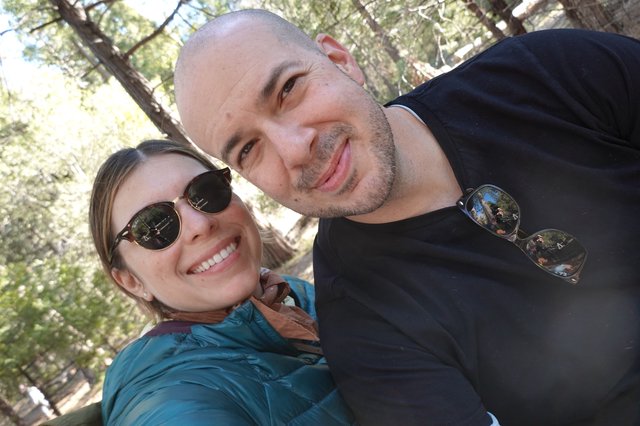Couple's Happy Outdoor Selfie Portrait