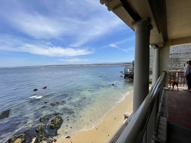 Ocean View from Balcony in Monterey, California