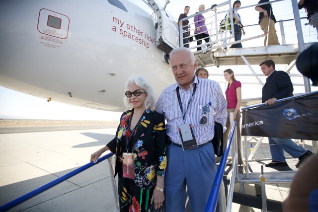 Buzz Aldrin Takes Flight