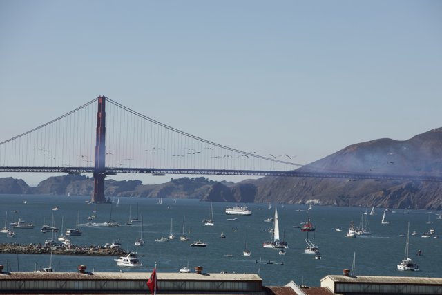 Fleet Week Air Show: Sailboats and the Iconic Golden Gate