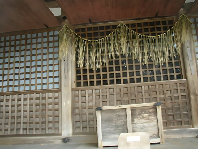 Wooden Wall with Hanging Curtain