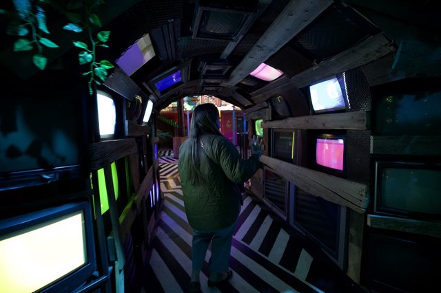 Immersive Multi-Screen Art Installation Experience