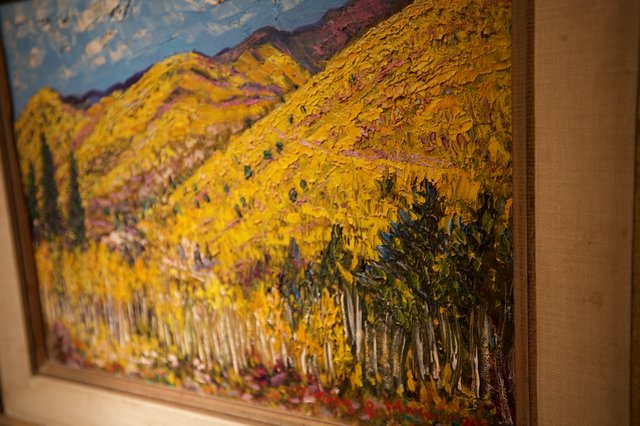 Autumn Aspen Grove - Impasto Landscape Oil Painting