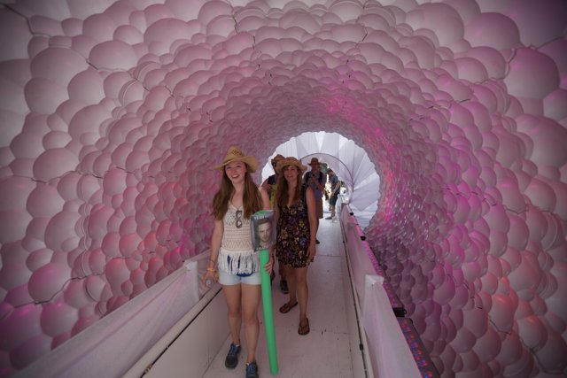 Walking through a Balloon Tunnel