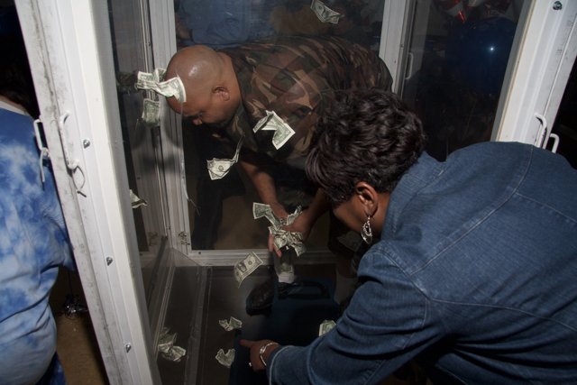 Counting their cash