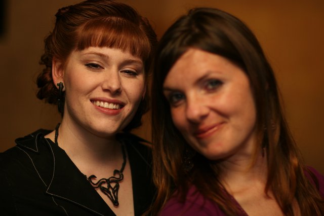 Two Women Share a Warm Moment Together