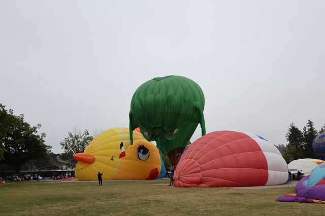 Giant Novelty Balloons Inflate at Sonoma County Classic