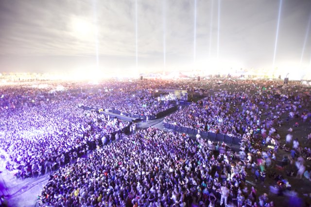 Coachella Crowd Basks in Concert Light