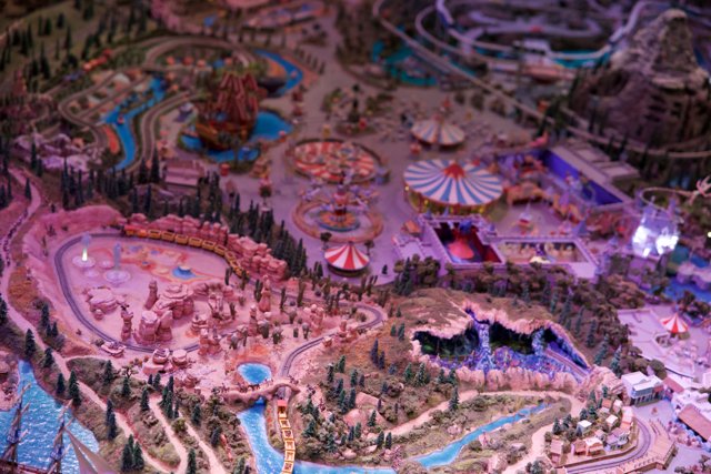 Futuristic Amusement Park Model