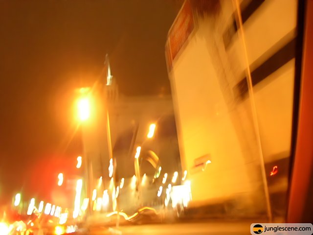 Blurry Metropolis Night