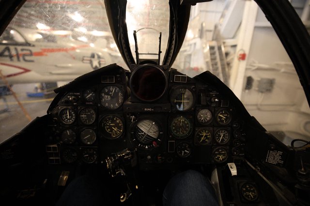 Fighter Jet Cockpit View from Pilot Seat