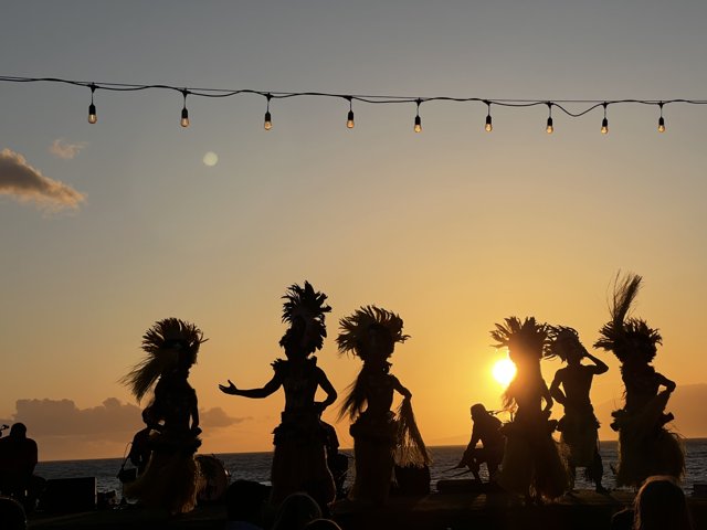 Sunset Hula Dancing on Maui Beach