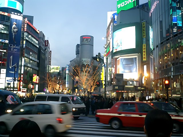 A Bustling Street in the Heart of Tokyo