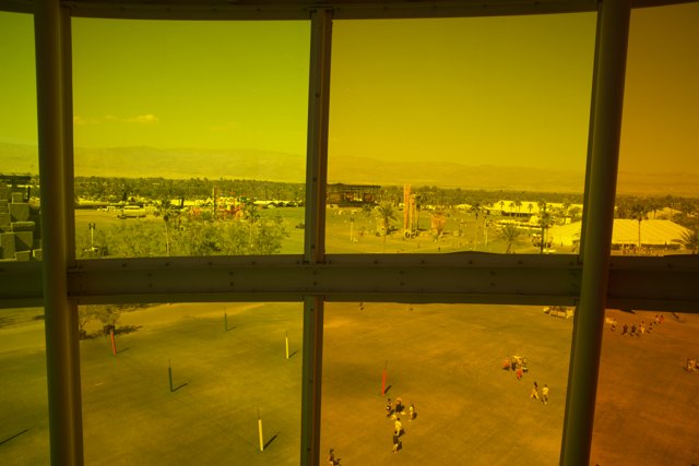 A Golden View of Festival Grounds - Coachella 2024