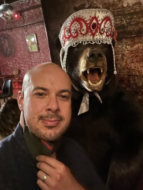 Crowned Bear and Dave B in Austin