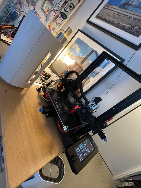 Cutting-Edge 3D Printer on a Modern Desk