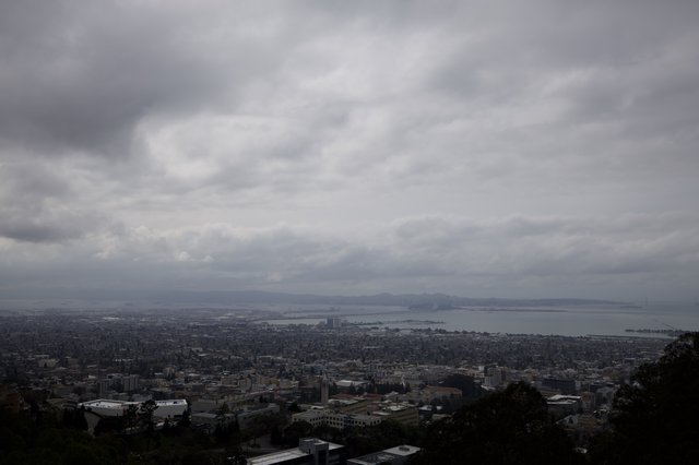 Overcast Bay Area Vista from Berkeley Hills