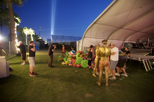 Balloon-filled Tent Fun at Coachella 2010