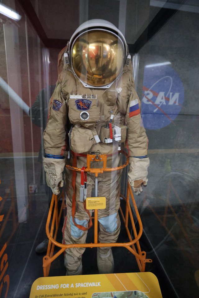 Soviet Era Spacesuit Display at Space Museum