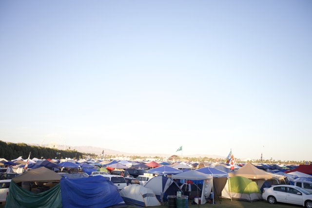 A Sea of Tents at Coachella